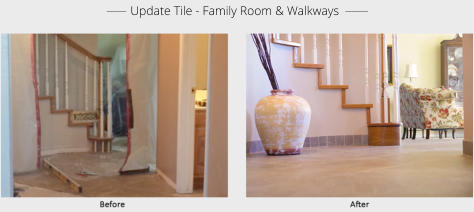 ______  Update Tile - Family Room & Walkways  _______