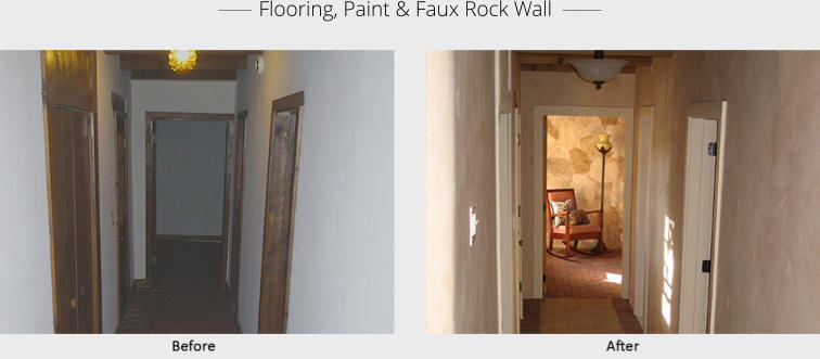 ______  Flooring, Paint & Faux Rock Wall  _______