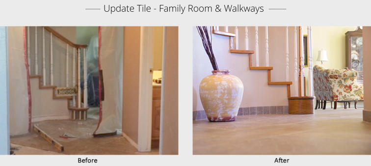 ______  Update Tile - Family Room & Walkways  _______