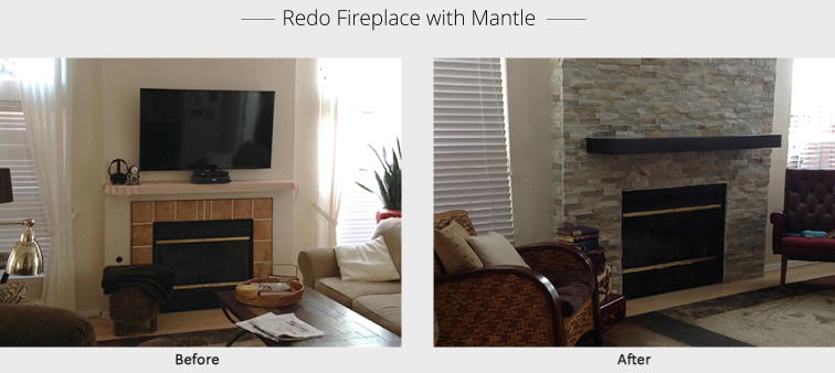 ______  Redo Fireplace with Mantle  _______