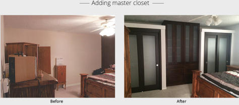 ______  Adding master closet  _______