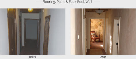______  Flooring, Paint & Faux Rock Wall  _______