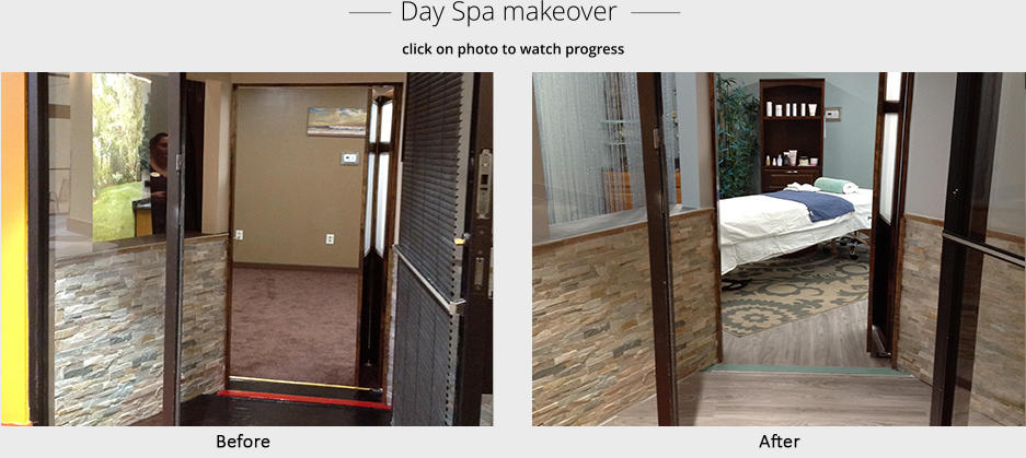 ______  Day Spa makeover  _______ click on photo to watch progress