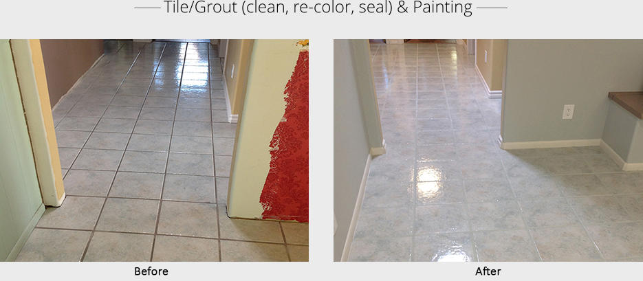 ______ Tile/Grout (clean, re-color, seal) & Painting _______